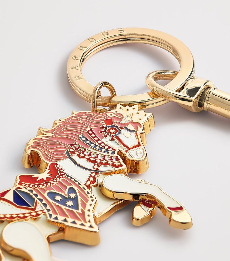 Harrods carousel pony keyring 11cm - British product