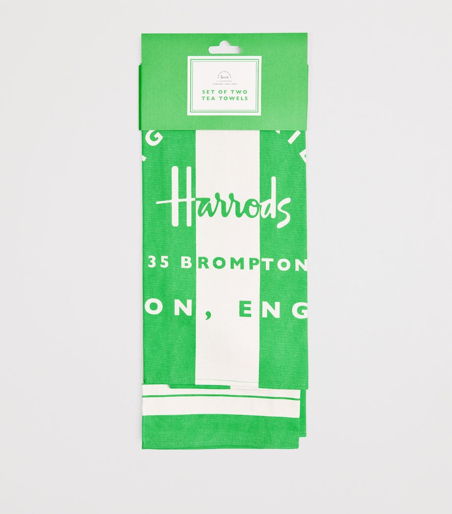 Harrods Pickle tea towel set of 2, UK version