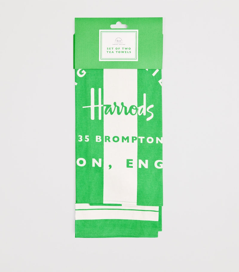 Harrods Pickle tea towel set of 2, UK version