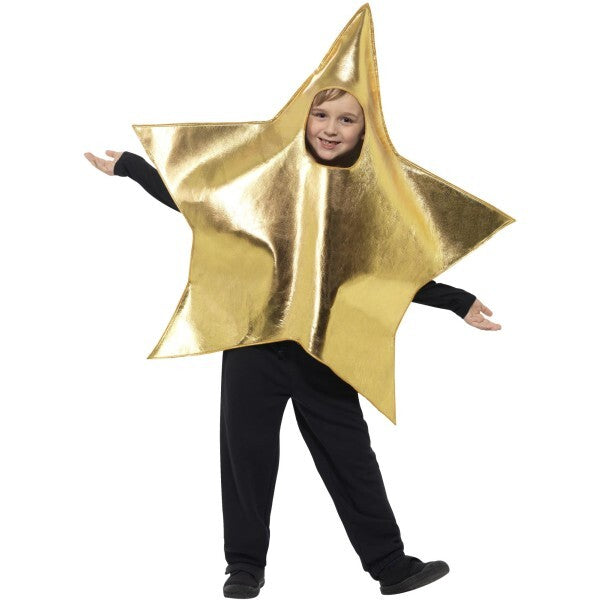 Smiffys Shining Star Costume gold tabard children up to 7 years - British product