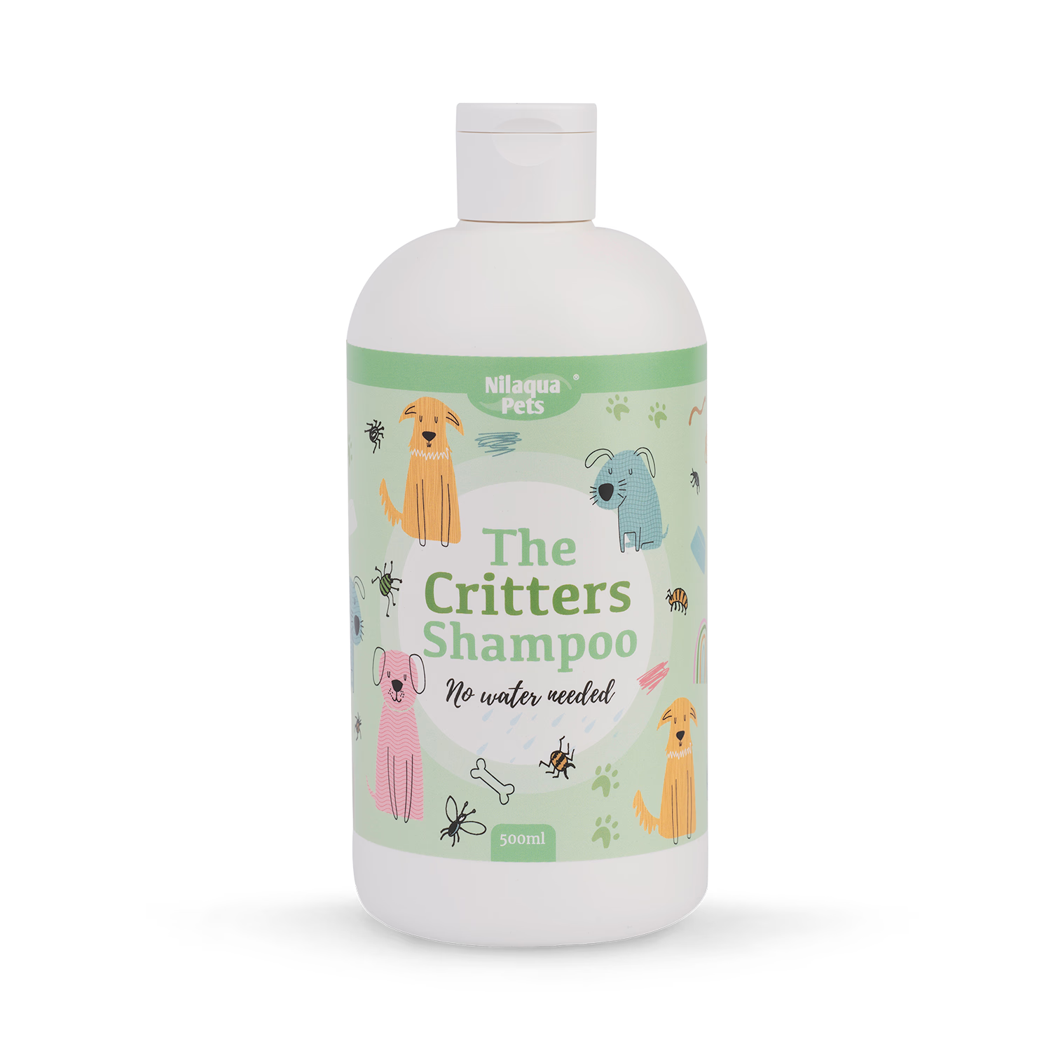 Critters pet shampoo naturally repelling towel off 500ml, UK version