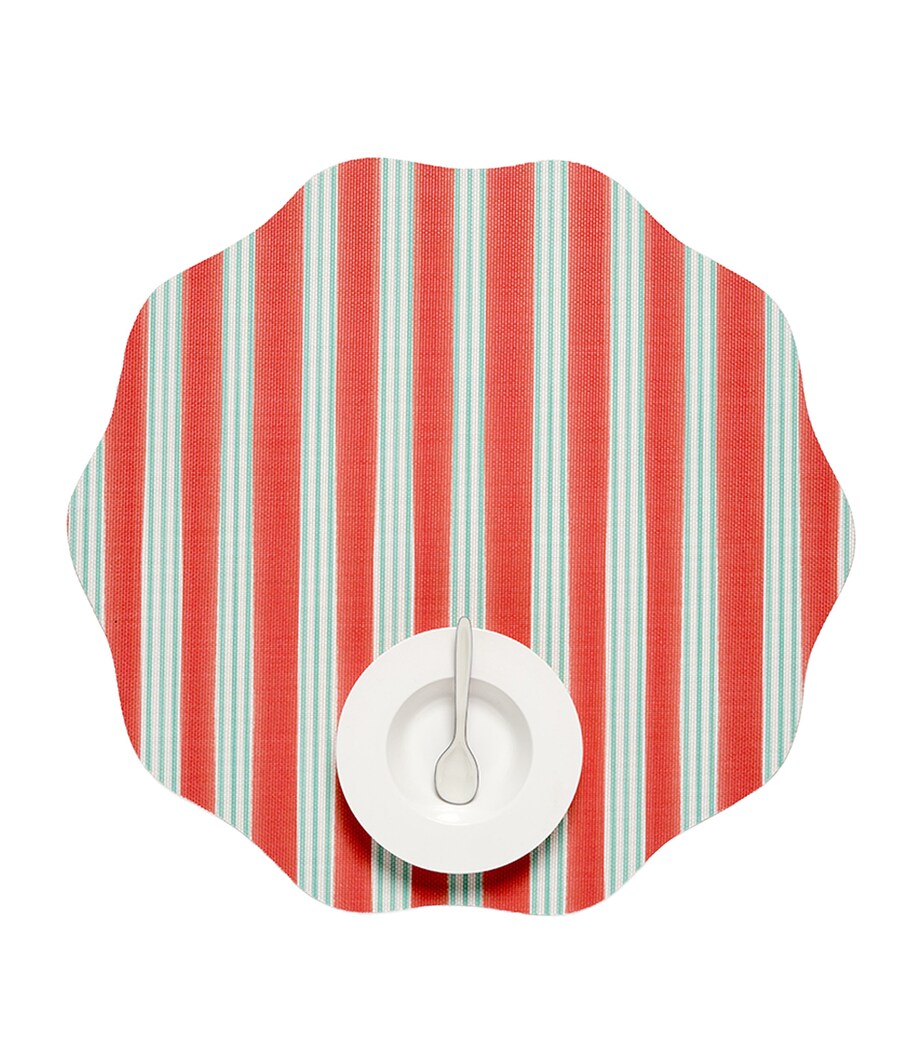 Chilewich x Meri Meri Festive Stripes placemat 38cm - British product