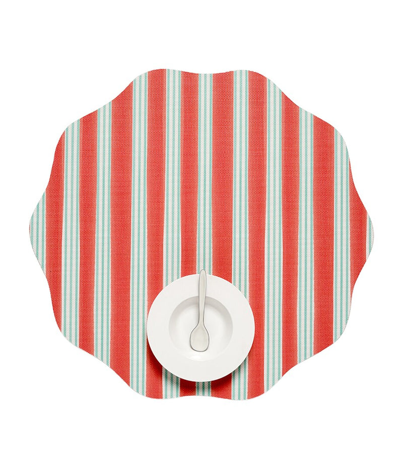 Chilewich x Meri Meri Festive Stripes placemat 38cm - British product