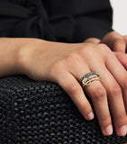 Spinelli Kilcollin mixed gold and diamond Scorpio ring, imported from the UK