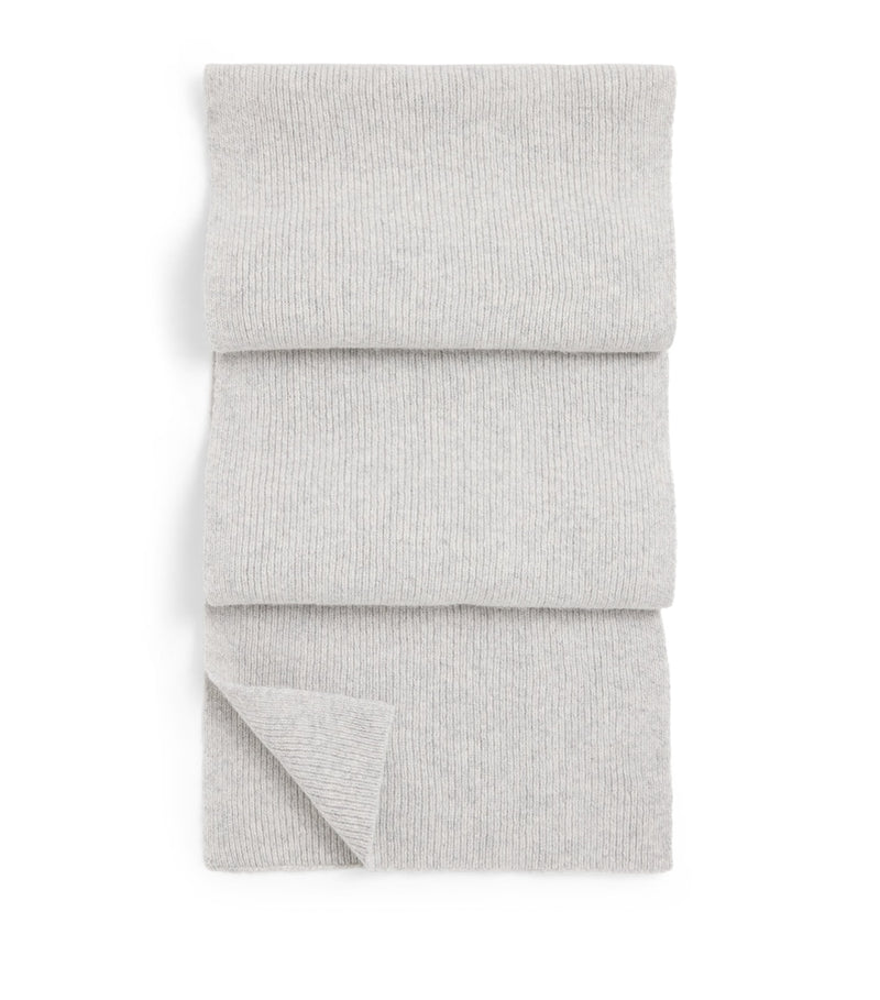 Le Bonnet lambswool and angora classic scarf (British brand)