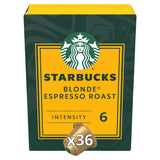 Starbucks by Nespresso Blonde Roast Coffee Pods x36 All coffee Sainsburys   