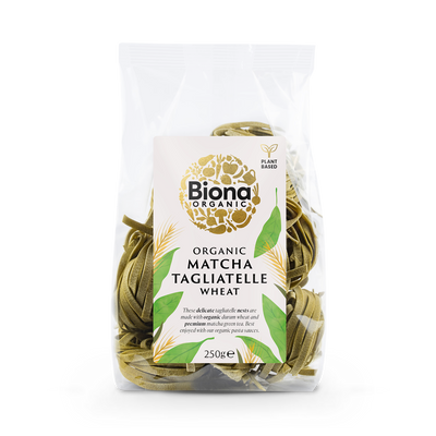 Holland & Barrett Biona Organic Wheat Matcha Tagliatelle Nests 250g- Buy online at McGrocer