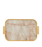 Kaymet Marble Ribbed Tray 40cm, UK version