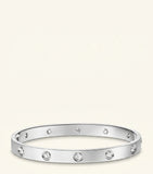 Cartier white gold diamond LOVE bangle 6.1mm, imported from the UK