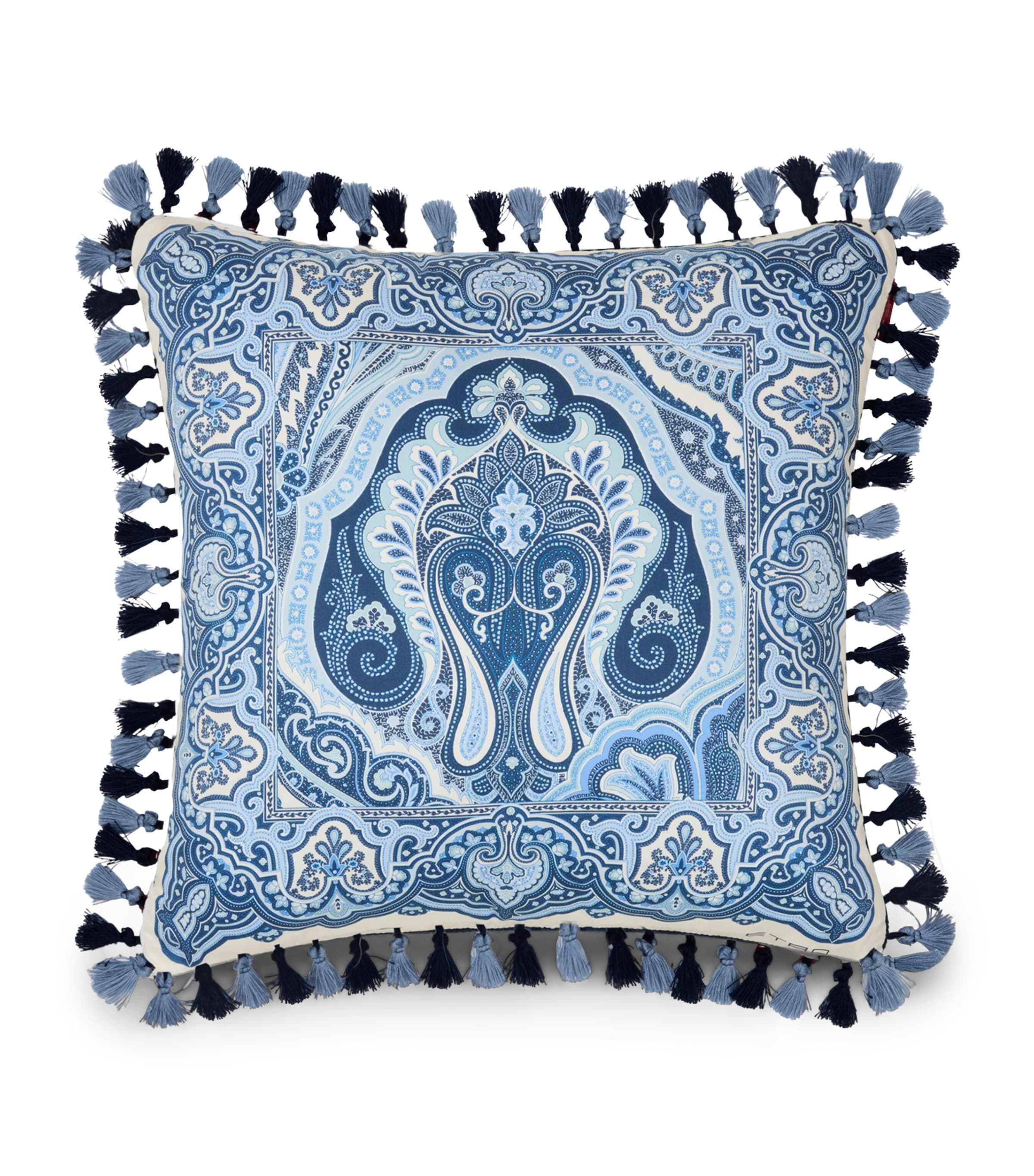 Tassel-Trim Hoa Cushion (45cm x 45cm)