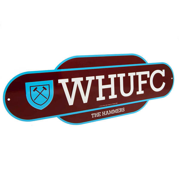 West Ham United FC retro hanging sign 44cm, imported from the UK