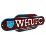 West Ham United FC retro hanging sign 44cm, imported from the UK