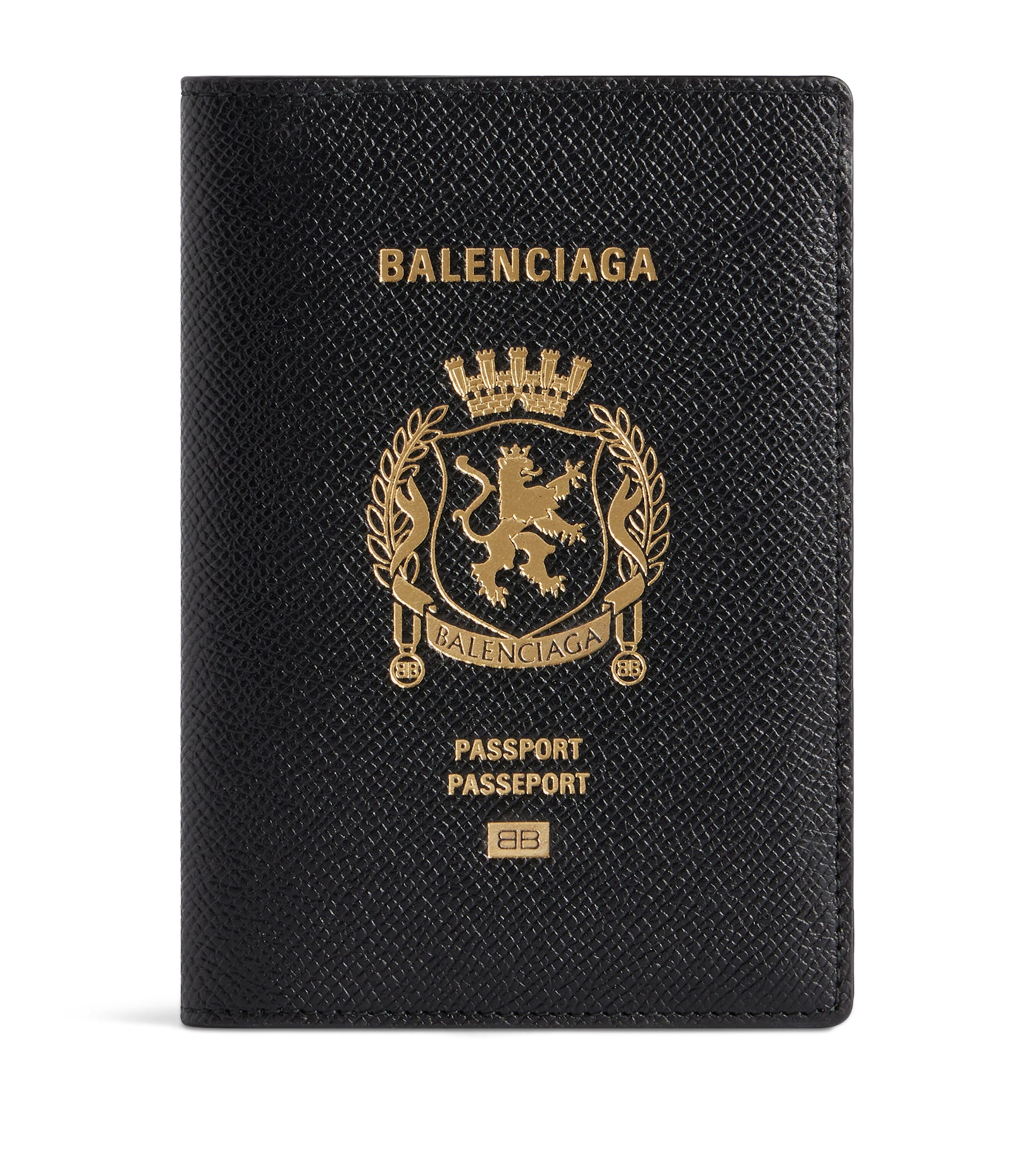 Balenciaga calfskin passport holder - British product
