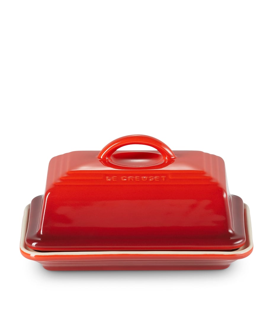 Plat à beurre en grès Le Creuset 17 cm, importé du Royaume-Uni