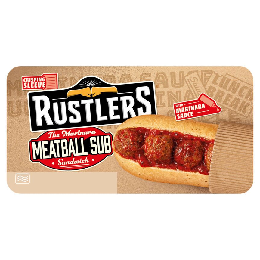 Rustlers The Marinara Meatball Sub Sandwich with Marinara Sauce GOODS ASDA   