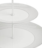Wedgwood Gio Platinum 2-Tier cake stand (British brand)