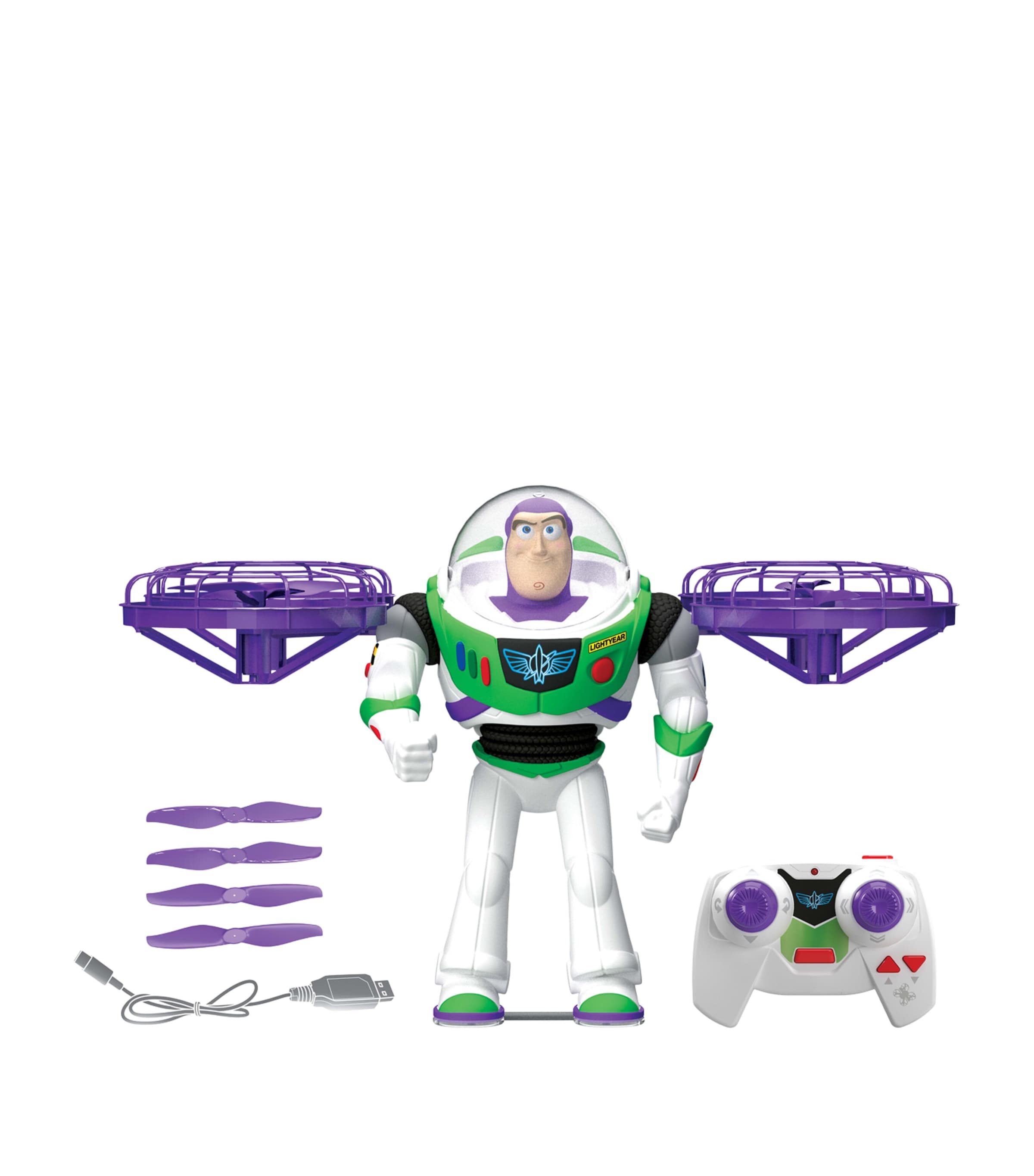 Disney Buzz Lightyear action figure Flight Mode Hi-Tech Edition 12-inch - British product