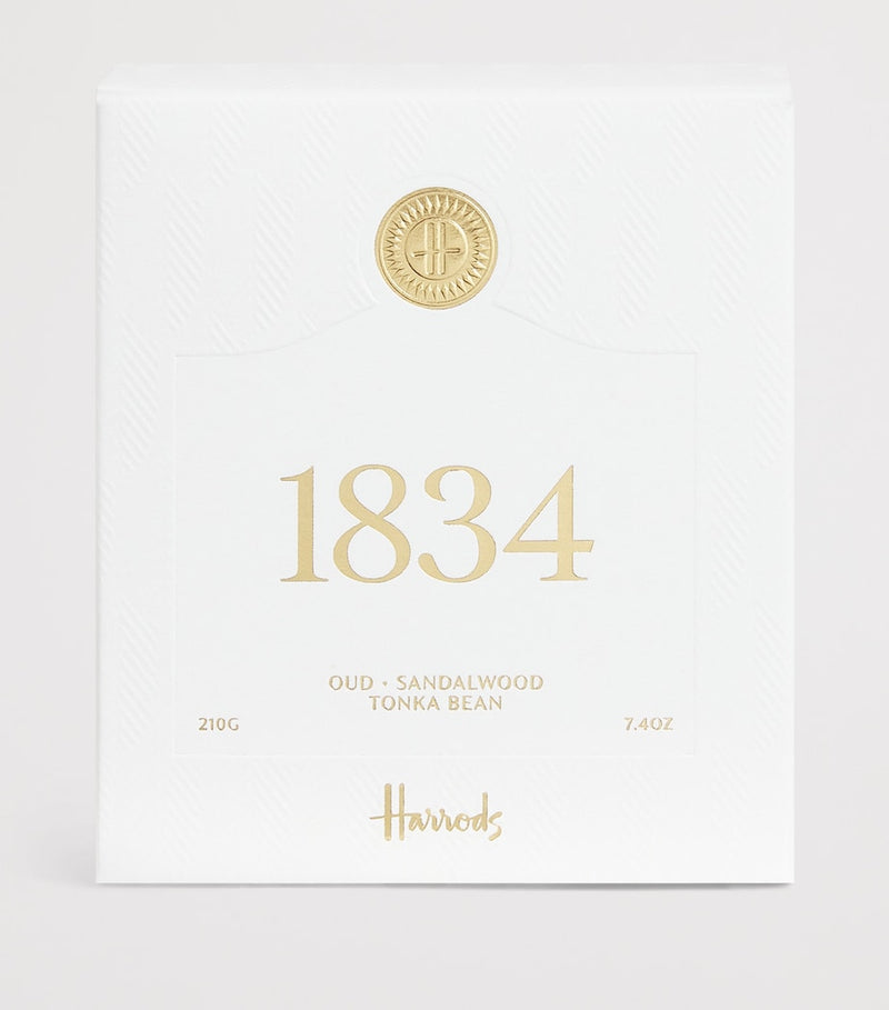 Harrods 1834 Scented Candle 210g, UK version