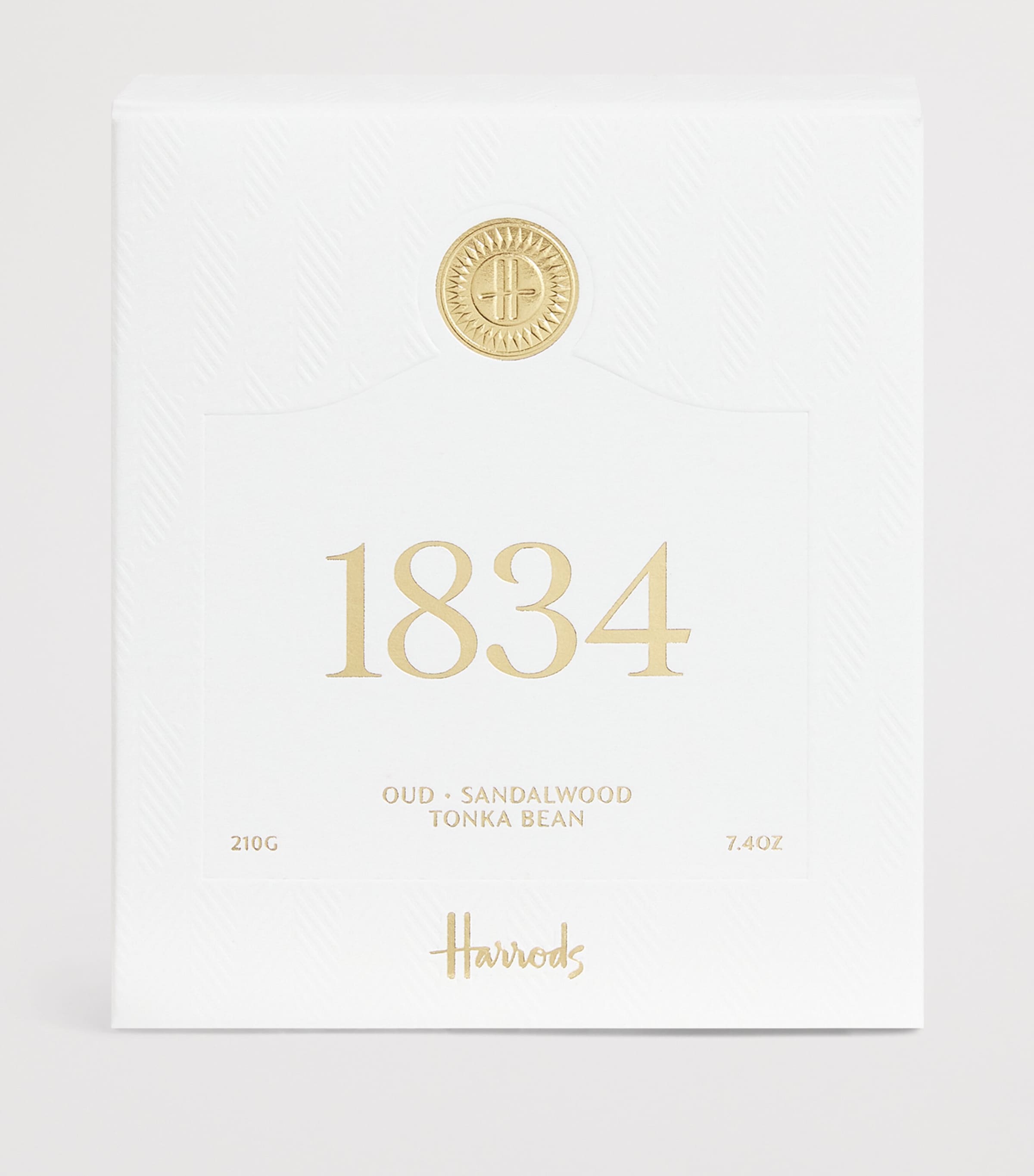 Harrods 1834 Scented Candle 210g, UK version