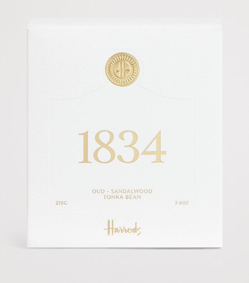 Harrods 1834 Scented Candle 210g, UK version