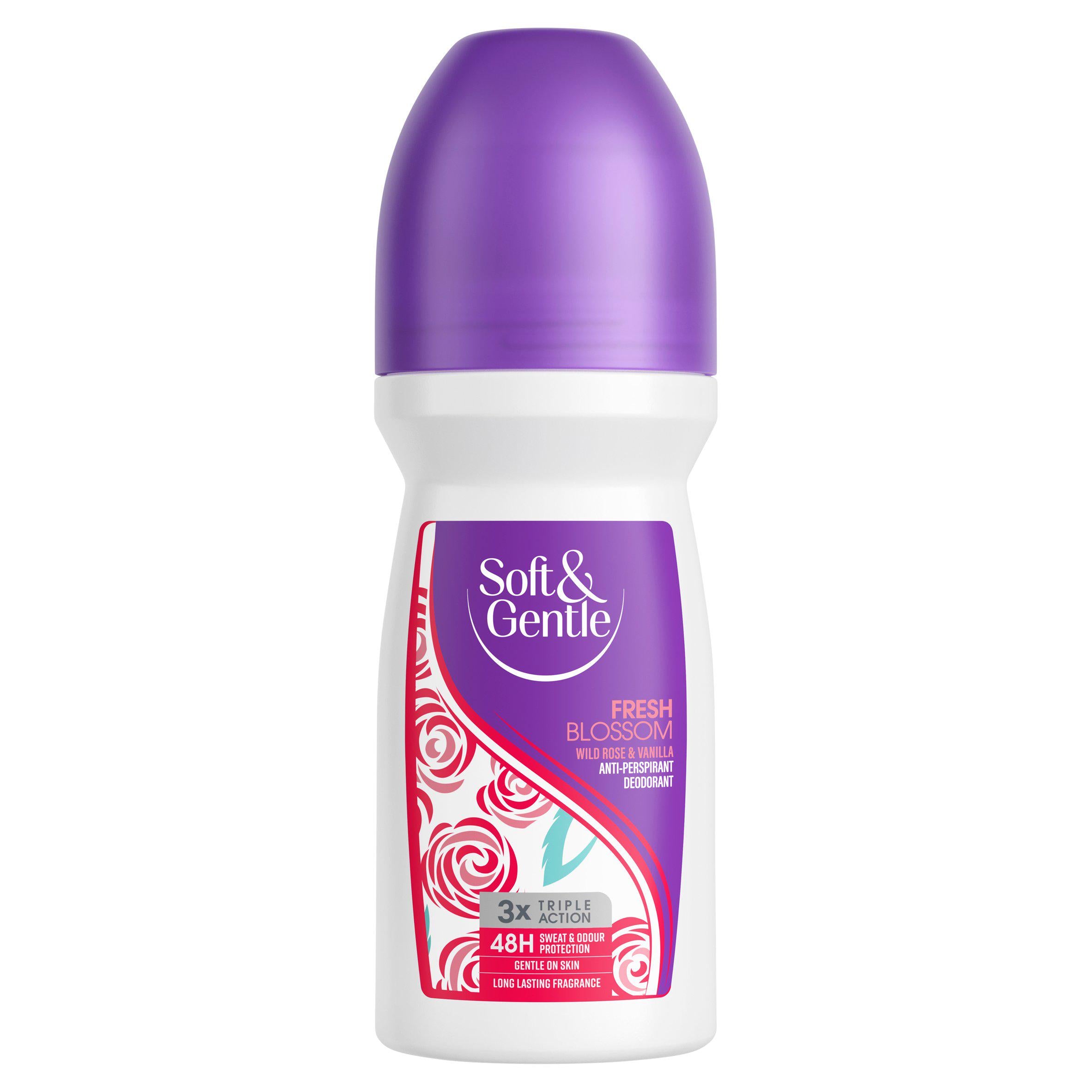 Soft & Gentle Fresh Blossom Wild Rose Vanilla Anti Perspirant Deodorant 100ml GOODS Sainsburys   