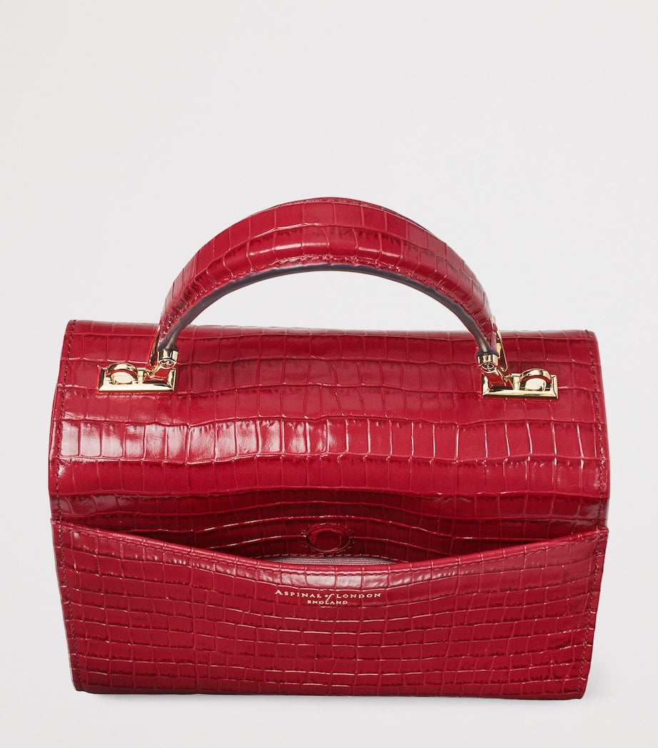 Aspinal of London midi Mayfair top-handle leather bag - British product