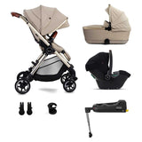 Silver Cross Dune Stone Pushchair with First Bed Folding Carrycot and Travel Pack GOODS Boots   