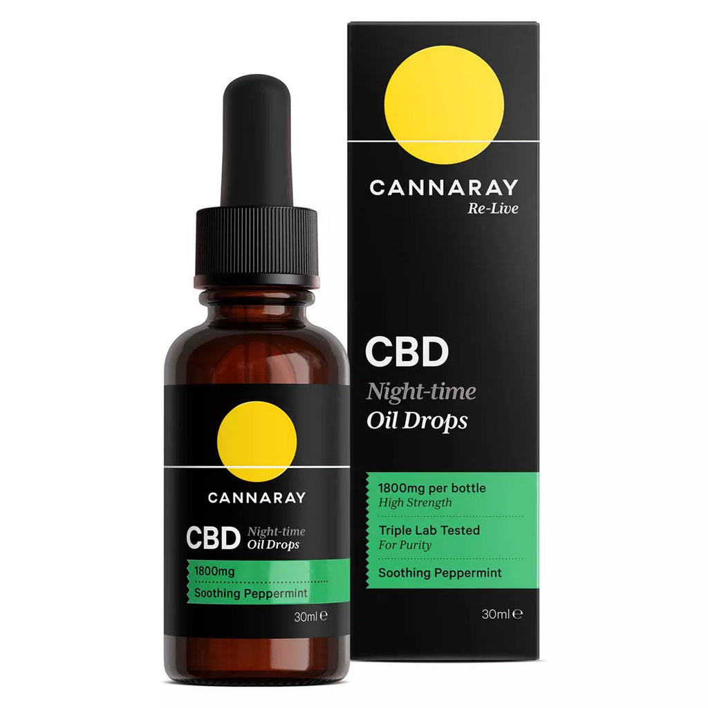 Cannaray Night-Time CBD Oil Drops 1800mg - 30ml