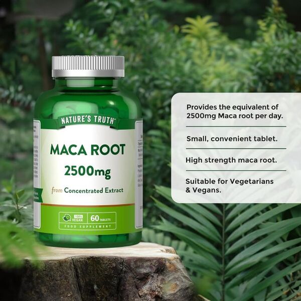 Nature's Truth Maca Root 2500mg 60 tablets - British product