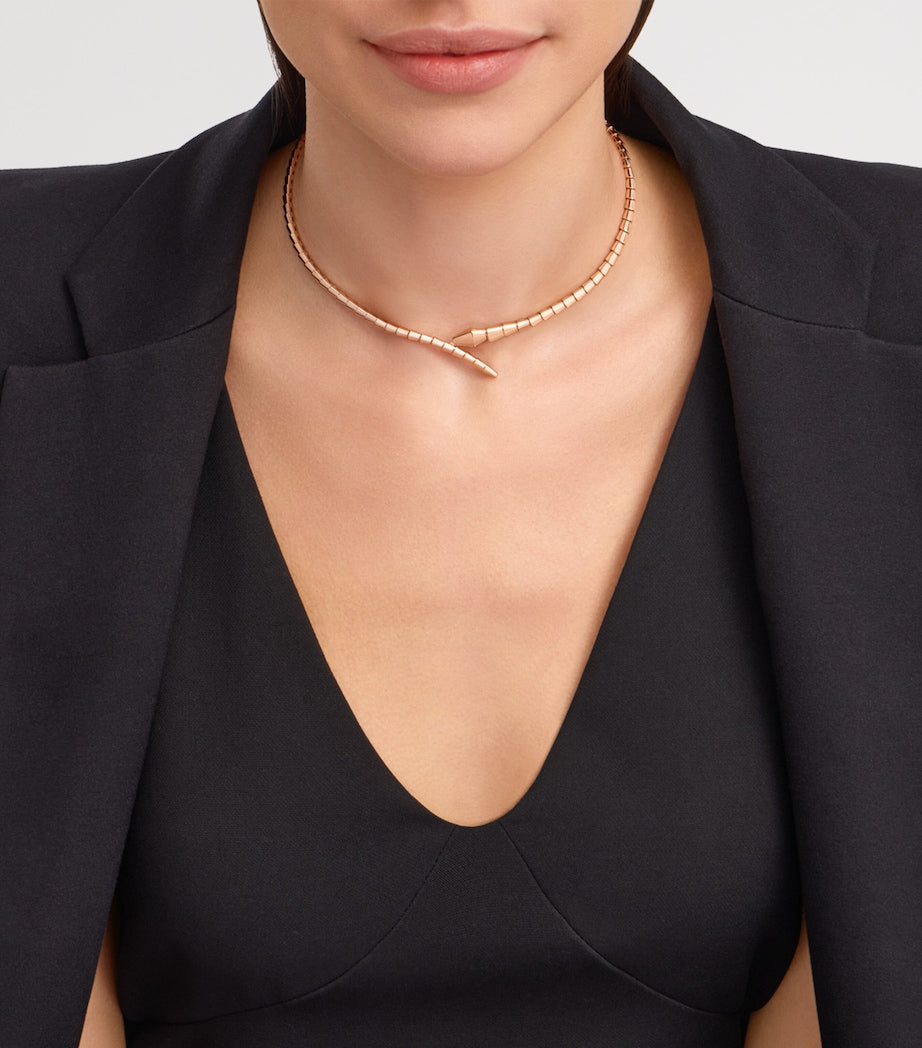 Bvlgari Serpenti Viper rose gold necklace - British product