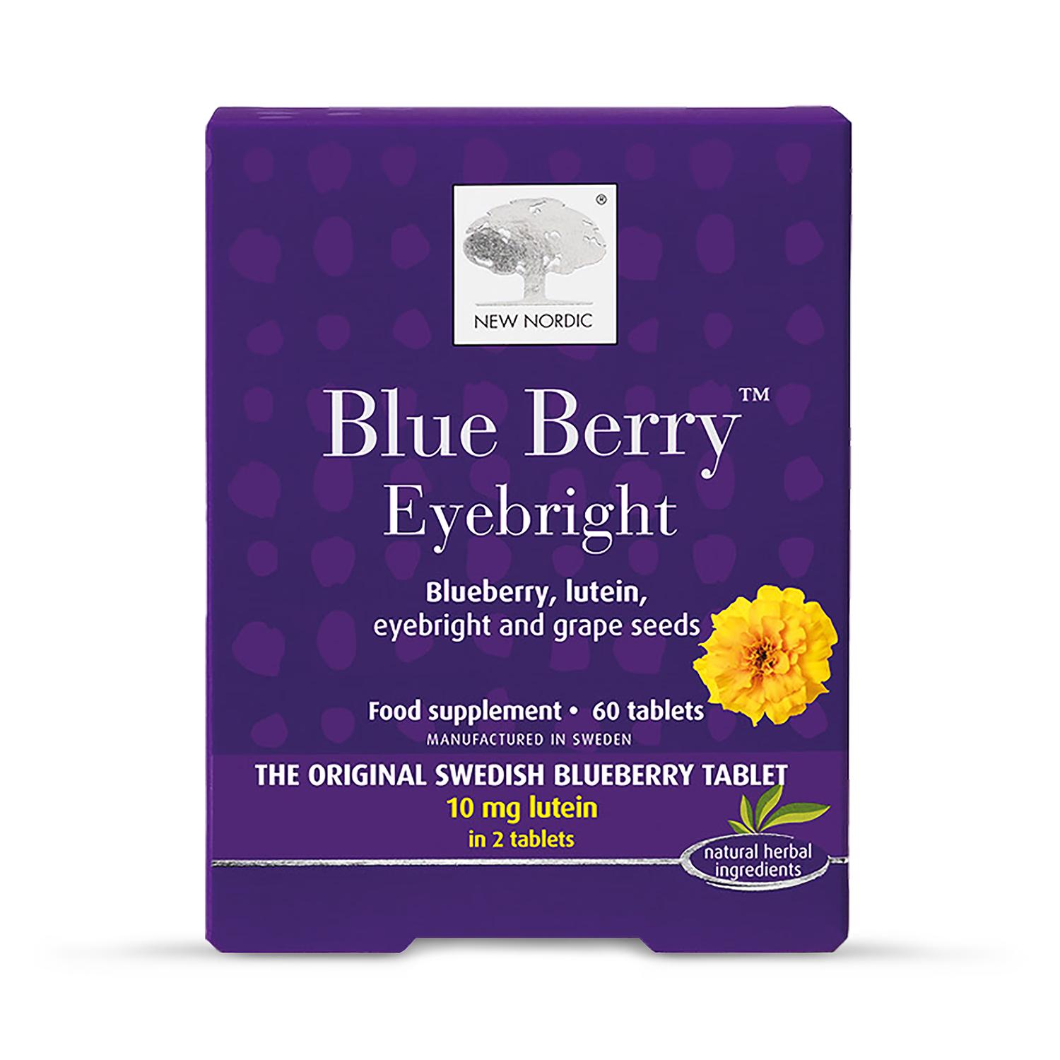 New Nordic Blue Berry Eyebright tablets 60, imported from the UK