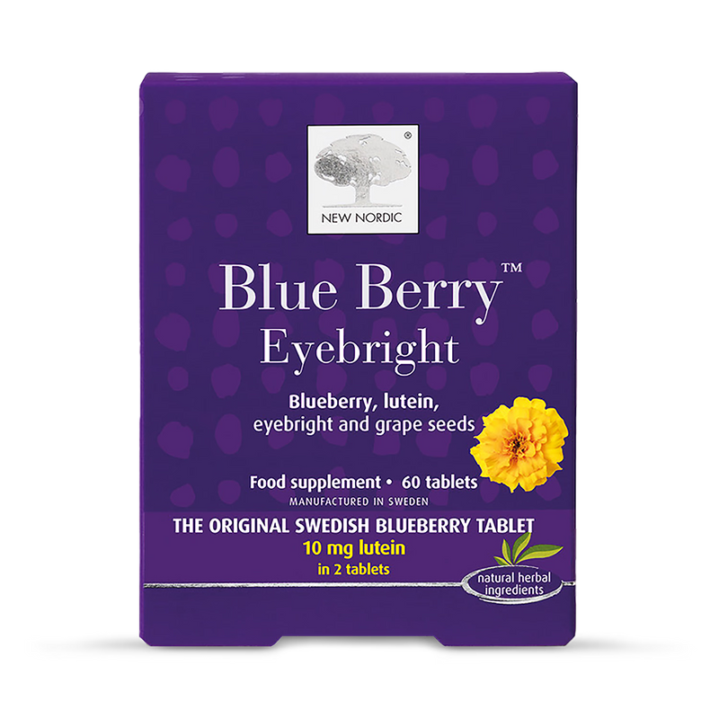 New Nordic Blue Berry Eyebright tablets 60, imported from the UK