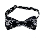 SVNX black white skull print bow tie one size - British product