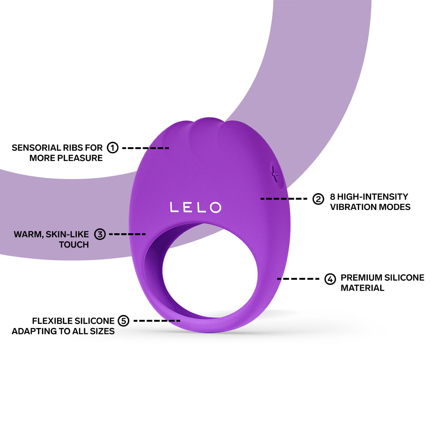 LELO vibrating ring purple, UK version