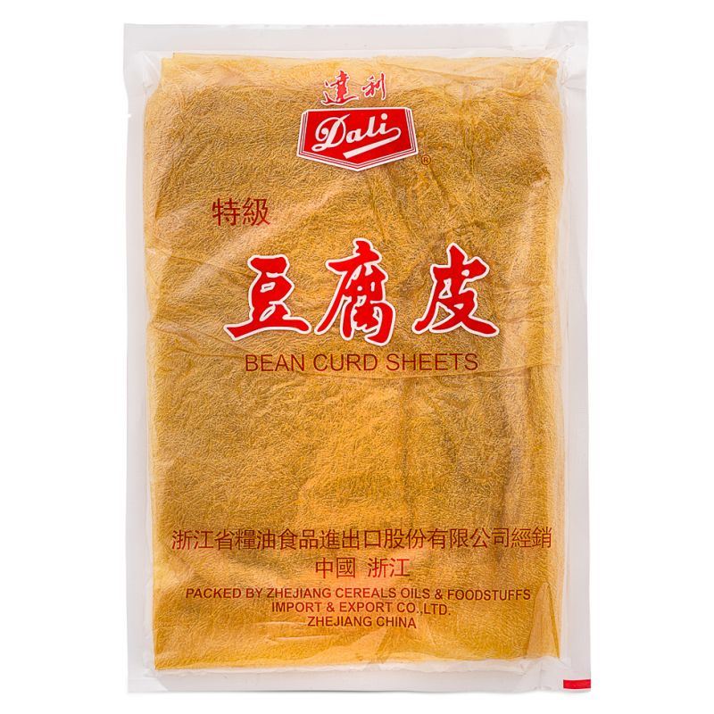 Dali bean curd sheets for vegetarian cooking, UK version