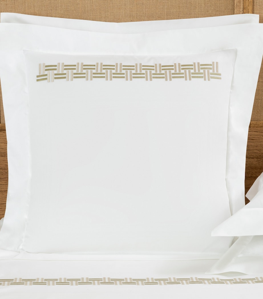 Frette basket weave oxford euro sham 65x65cm - British product