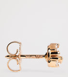 Suzanne Kalan rose gold diamond princess cluster stud earrings (British brand)