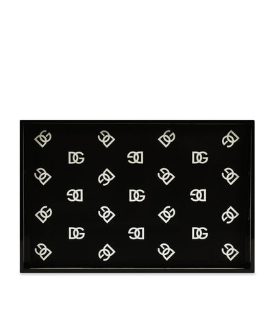 Harrods Dolce&Gabbana Casa DG Millennials Logo Serving Tray 30cm x 46cm- Buy online at McGrocer