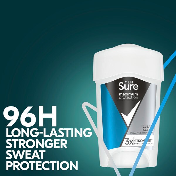 Sure Men Antiperspirant Deo Stick Max Pro Clean Scent 150ml GOODS Superdrug   