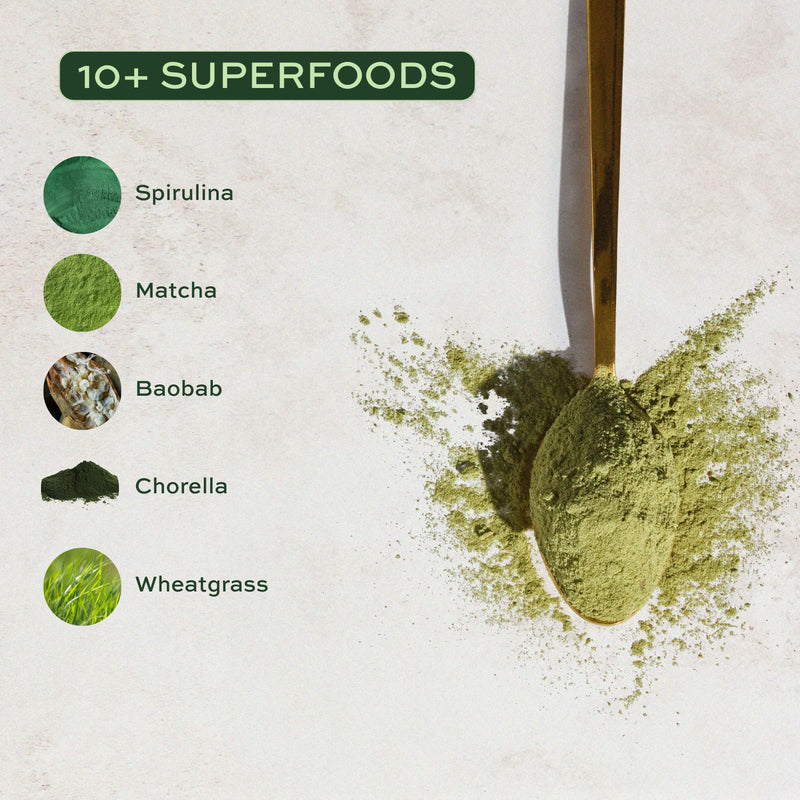 Aduna Super Greens Organic Superfood Blend 250g - British product