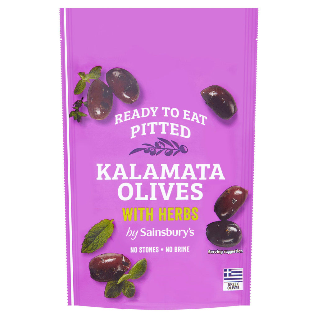 Sainsbury's Pitted Kalamata Olives with Herbs 70g