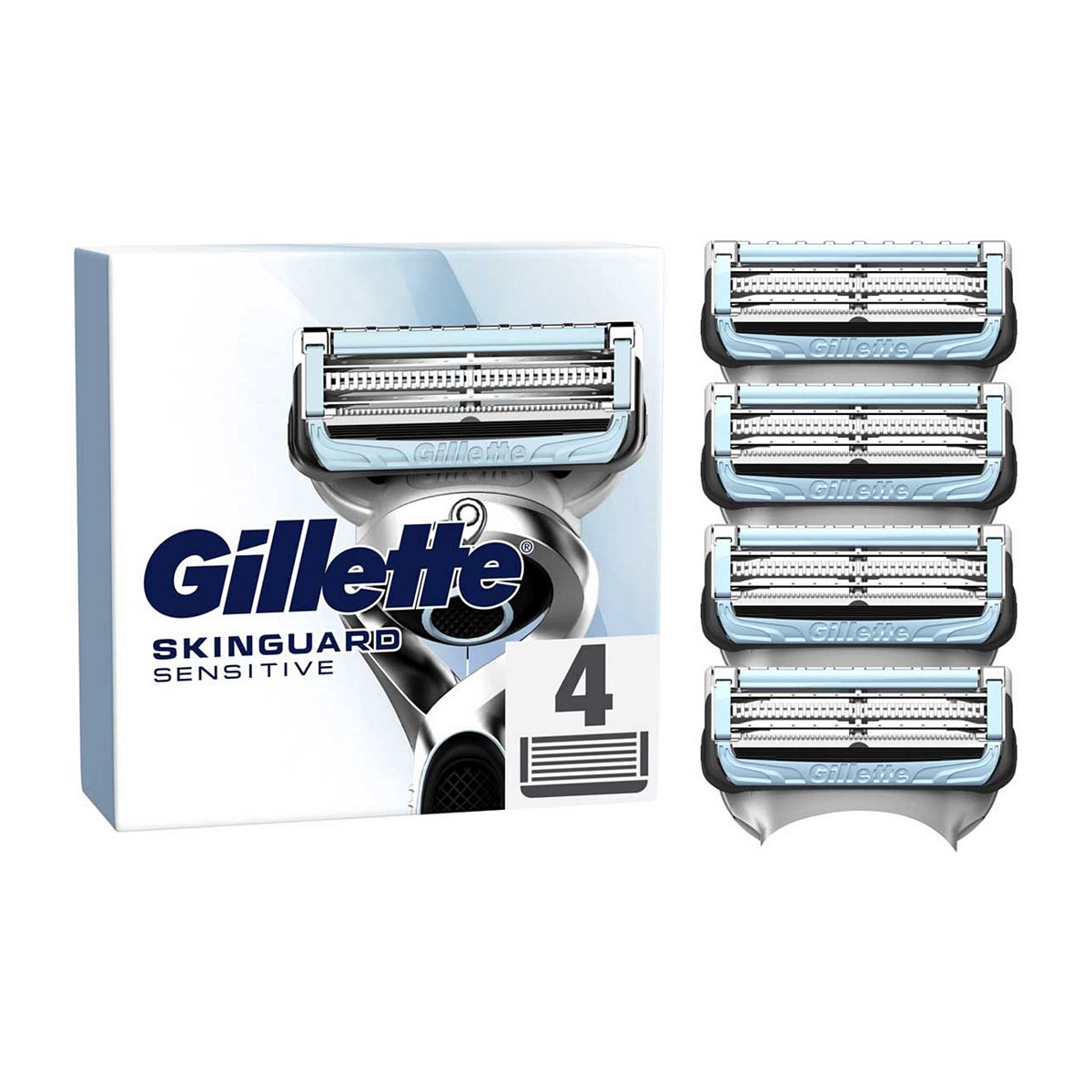 Gillette SkinGuard Sensitive Razor Blade Refills for Men,  4 Blades GOODS Boots   