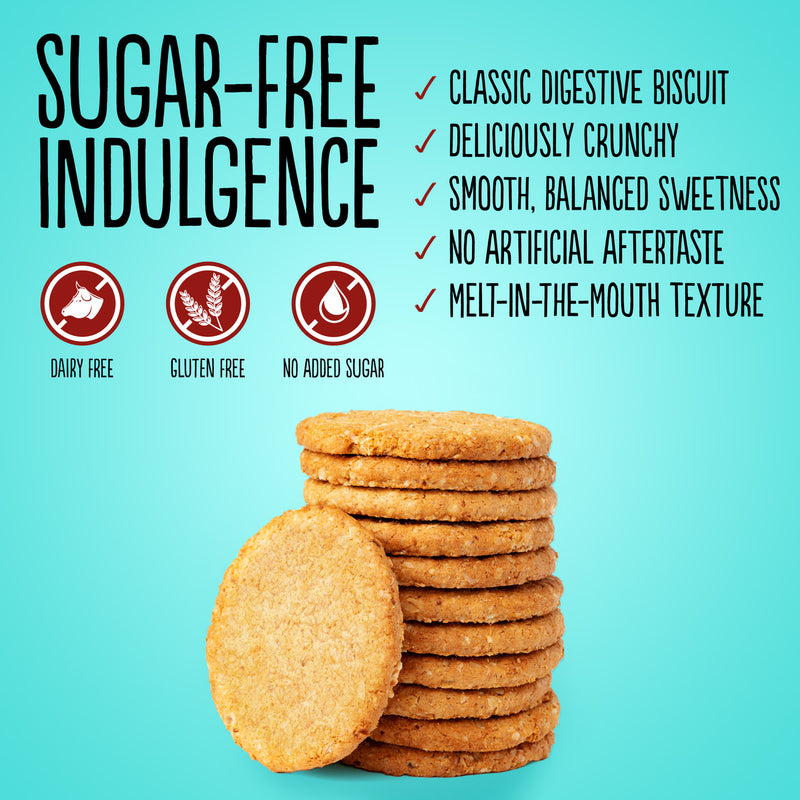 Diablo no added sugar digestive cookies 150g, imported from the UK