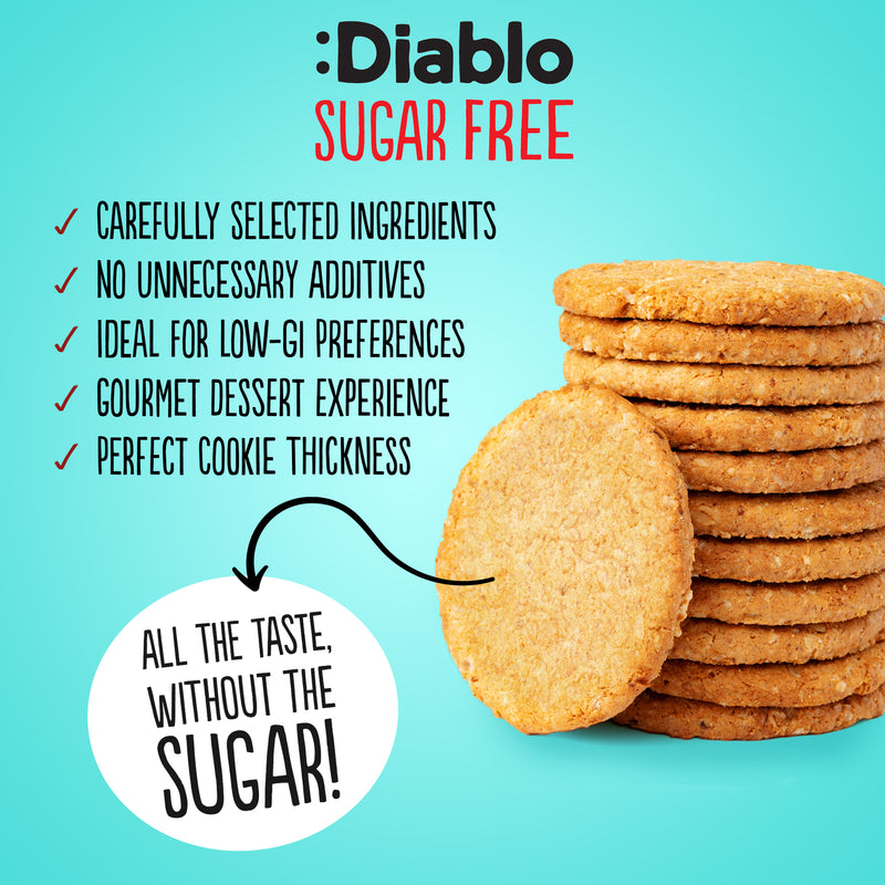 Diablo no added sugar digestive cookies 150g, imported from the UK