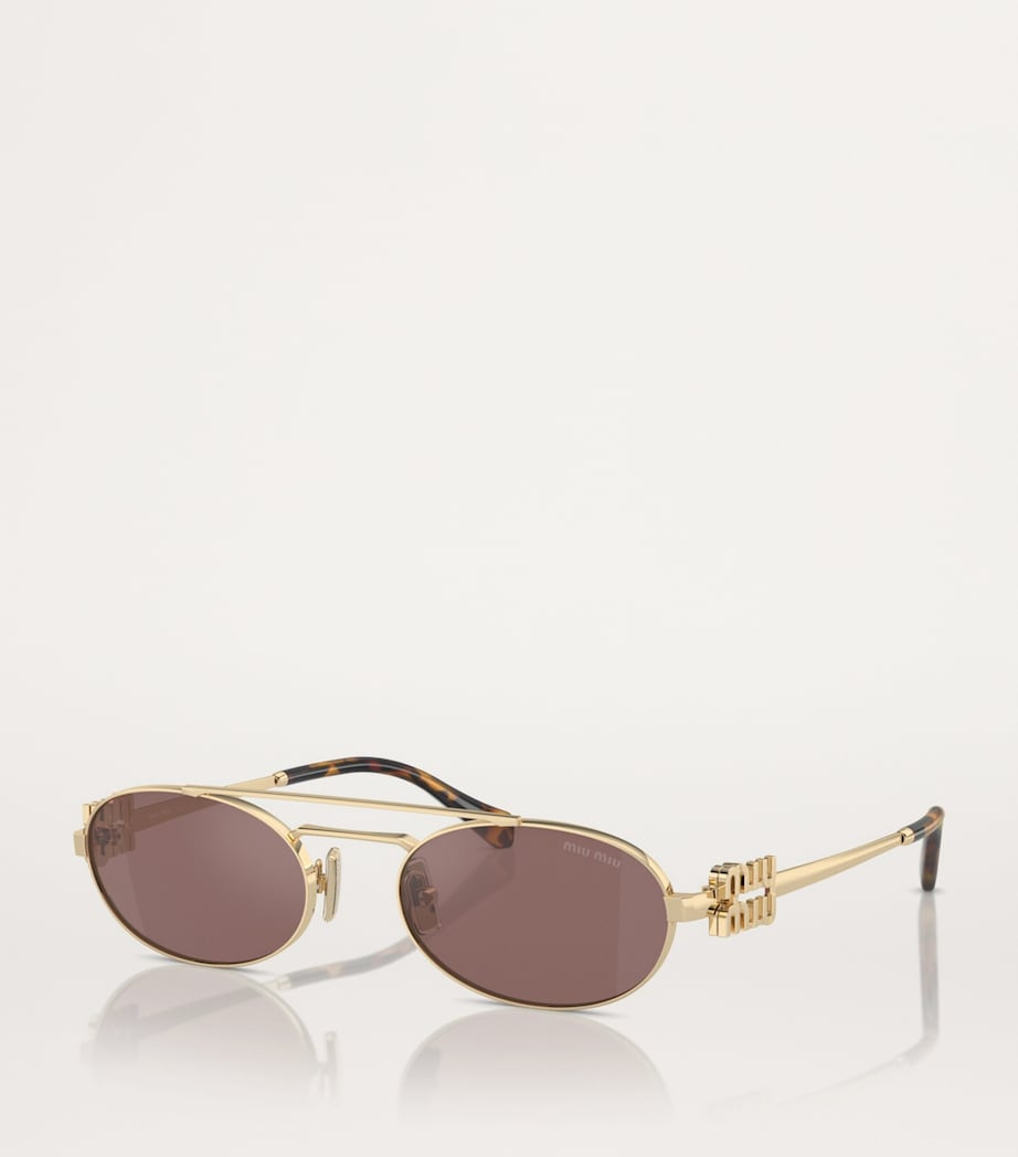 Miu Miu metal oval sunglasses - British product