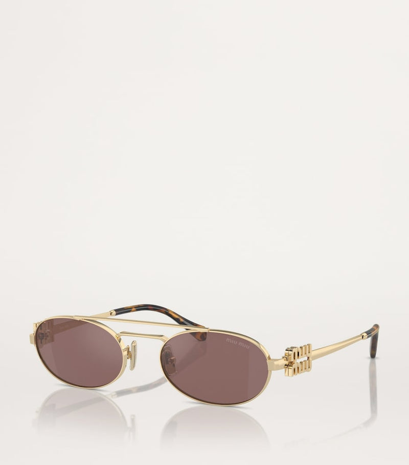 Miu Miu metal oval sunglasses - British product