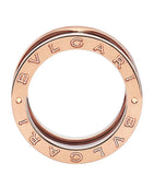 Bvlgari B.zero1 four-band ring rose gold black ceramic, imported from the UK