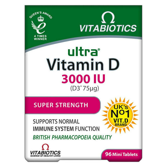 Vitabiotics Ultra Vitamin D D3 3000 96s