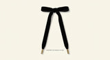 Prada velvet bow hair clip with metal trims 30cm, UK version