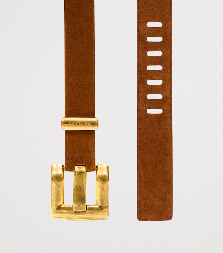 Balmain Suede Anthem Belt 4.5cm (British brand)